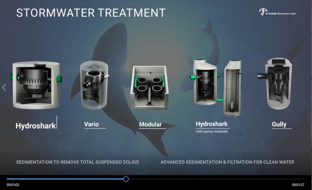 3P HydroShark Stormwater Treatment Device Range