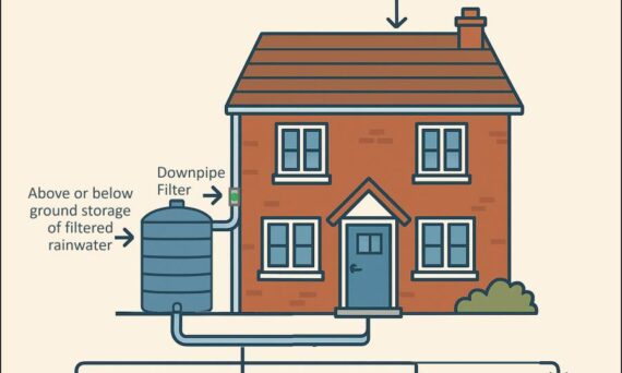 Uses of rainwater within SuDS