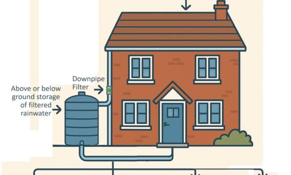 Uses of rainwater within SuDS